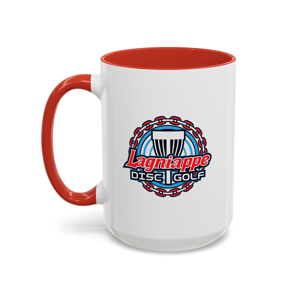 Lagniappe Disc Golf Accent Coffee Mug – Disc Golf Logo 11/15oz