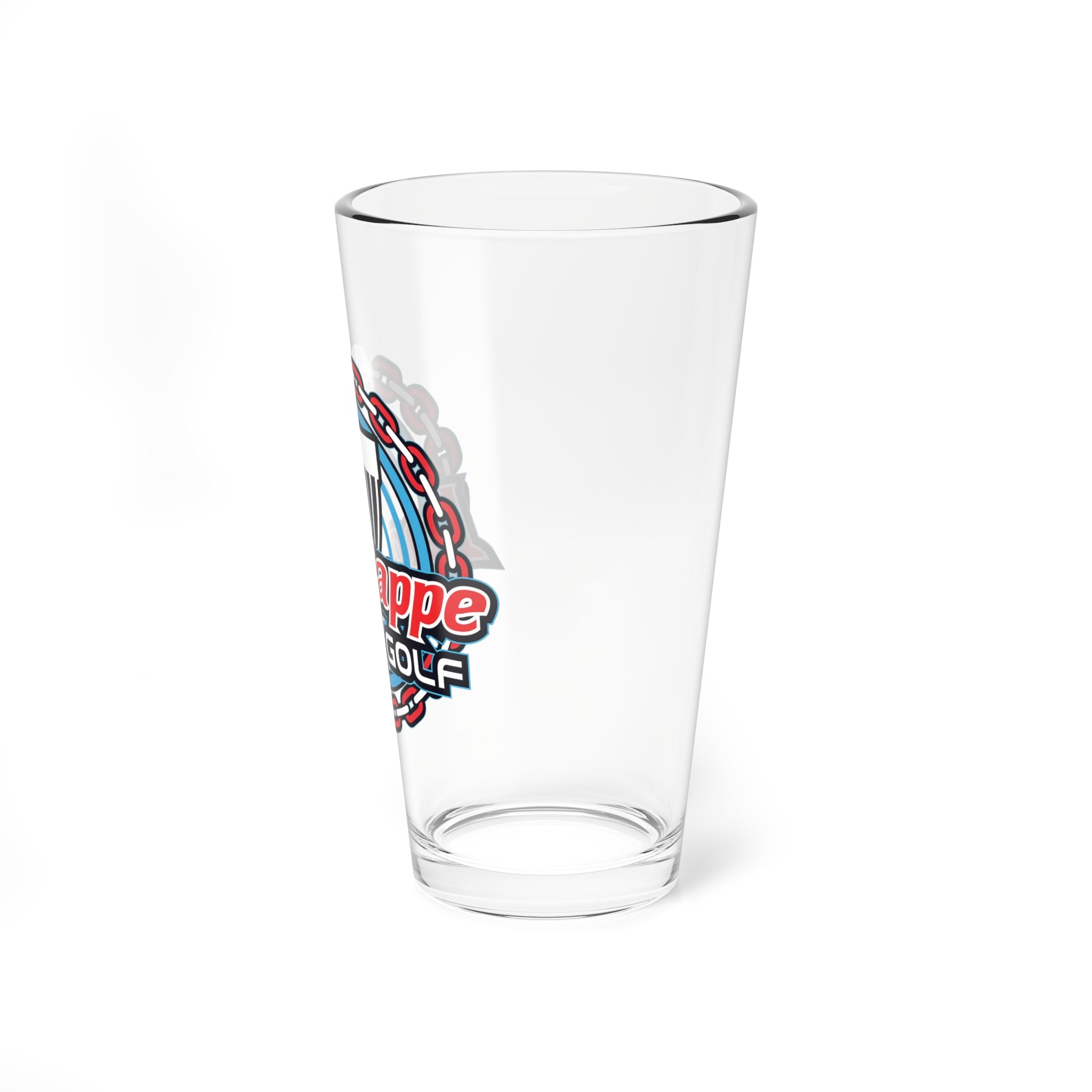 Disc Golf Mixing Glass — Lagniappe Disc Golf 16oz Pint Glass