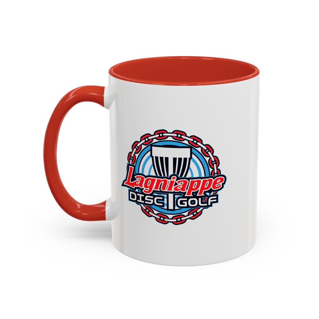 Lagniappe Disc Golf Accent Coffee Mug – Disc Golf Logo 11/15oz