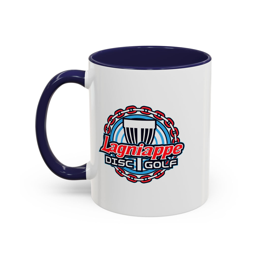 Lagniappe Disc Golf Accent Coffee Mug – Disc Golf Logo 11/15oz