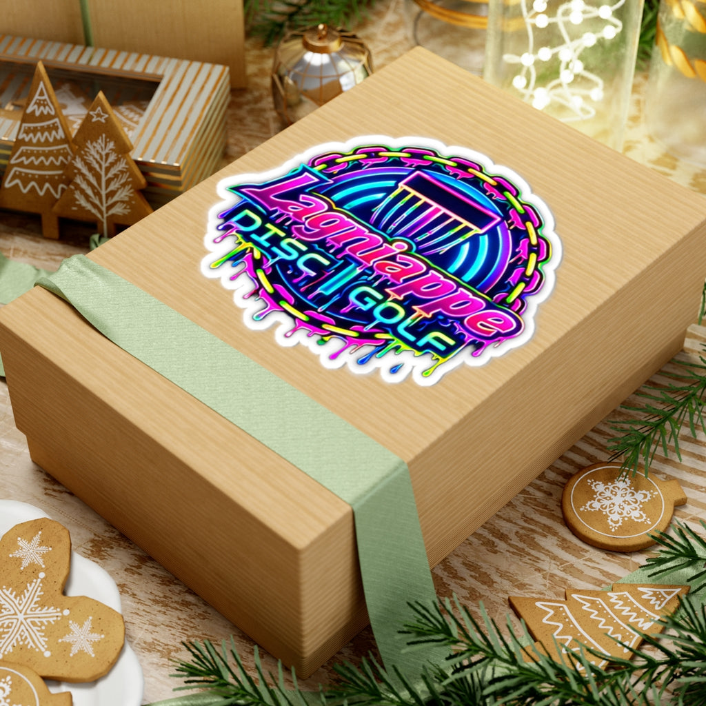 Lagniappe Disc Golf Neon Sticker