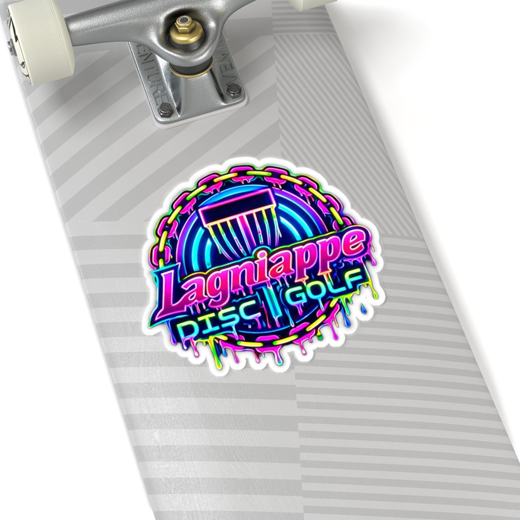 Lagniappe Disc Golf Neon Sticker