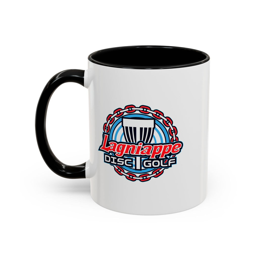 Lagniappe Disc Golf Accent Coffee Mug – Disc Golf Logo 11/15oz