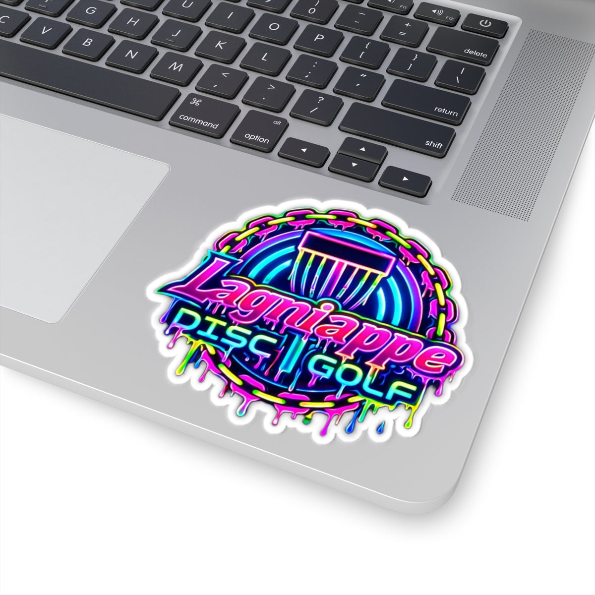 Lagniappe Disc Golf Neon Sticker