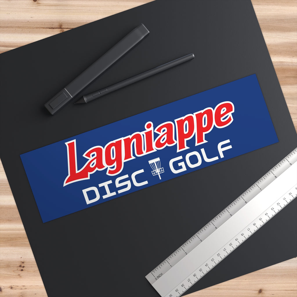 Disc Golf Bumper Sticker — "Lagniappe Disc Golf" Logo