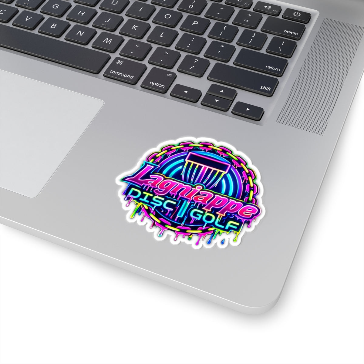 Lagniappe Disc Golf Neon Sticker