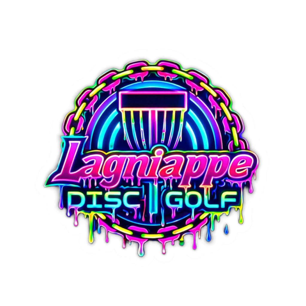 Lagniappe Disc Golf Neon Sticker