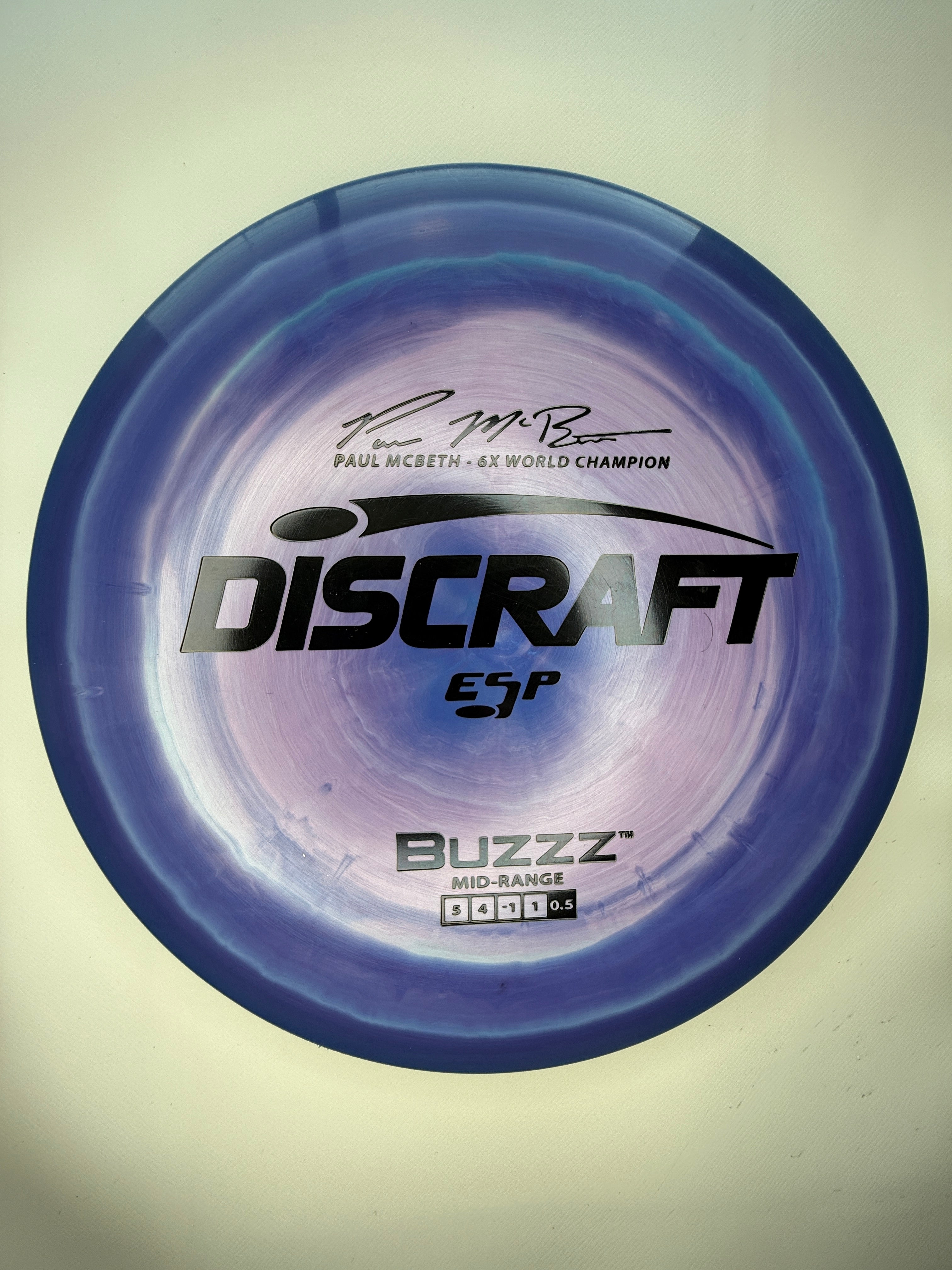 Discraft ESP Buzzz Purple Swirl Black 6x Paul McBeth 175-176g
