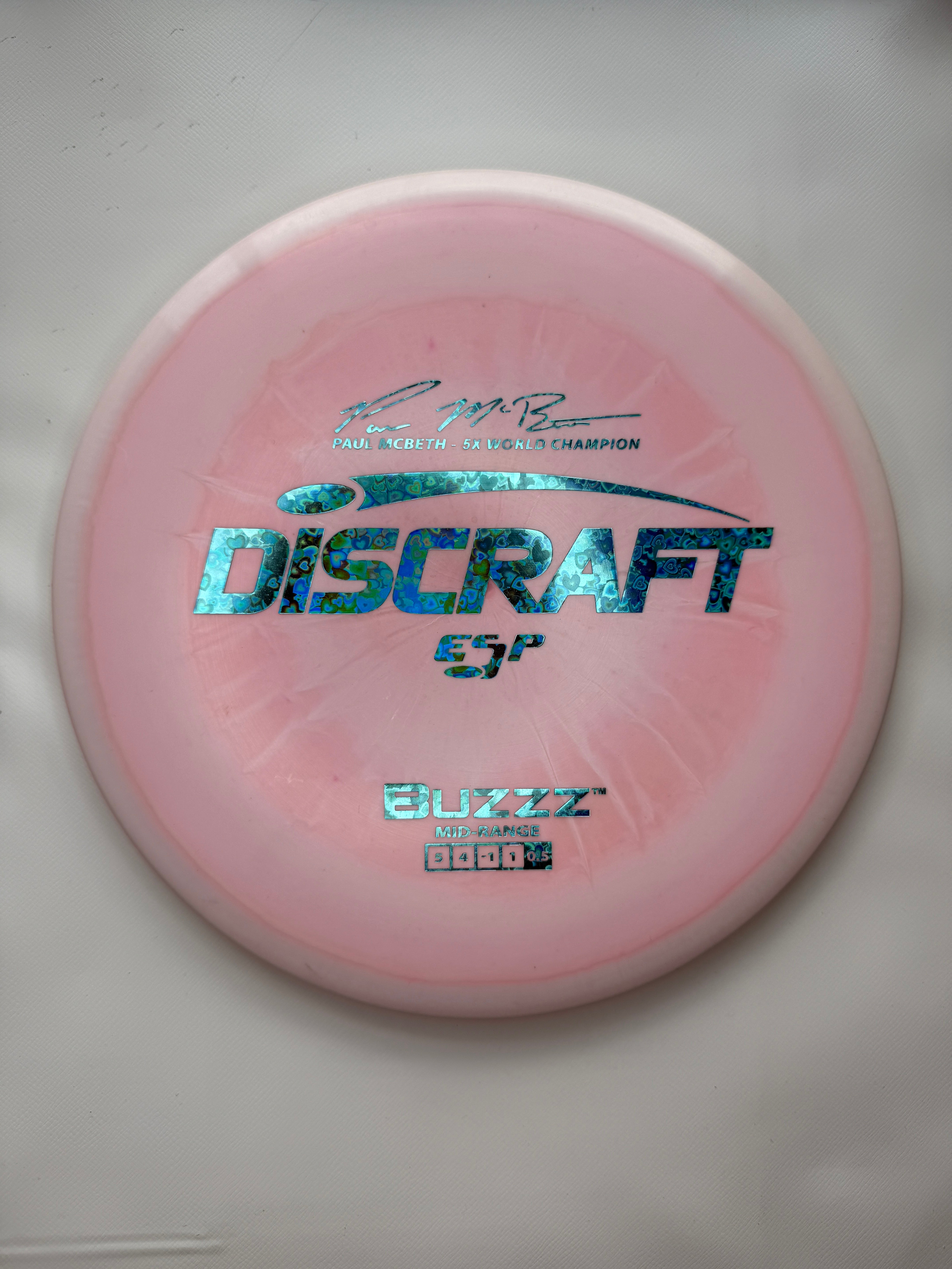Discraft ESP Buzzz Pink Swirl Blue Foil 5x Paul McBeth 173-174g